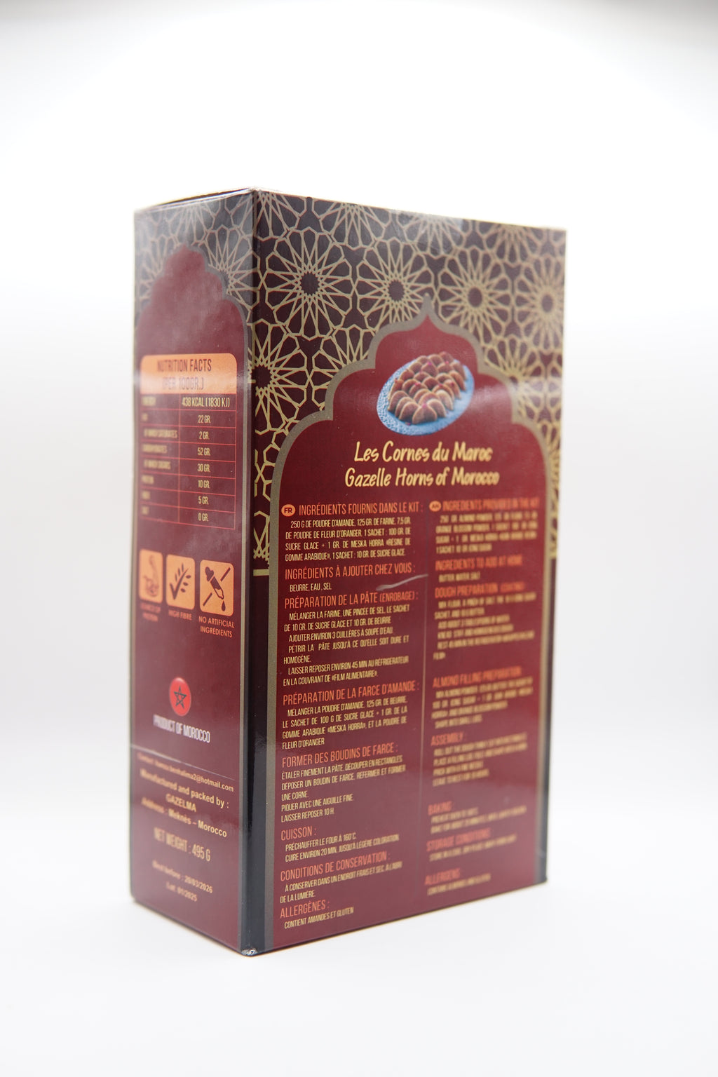 Kit de Pâtisserie Marocaine – Corne de Gazelle Gazelma by BHM