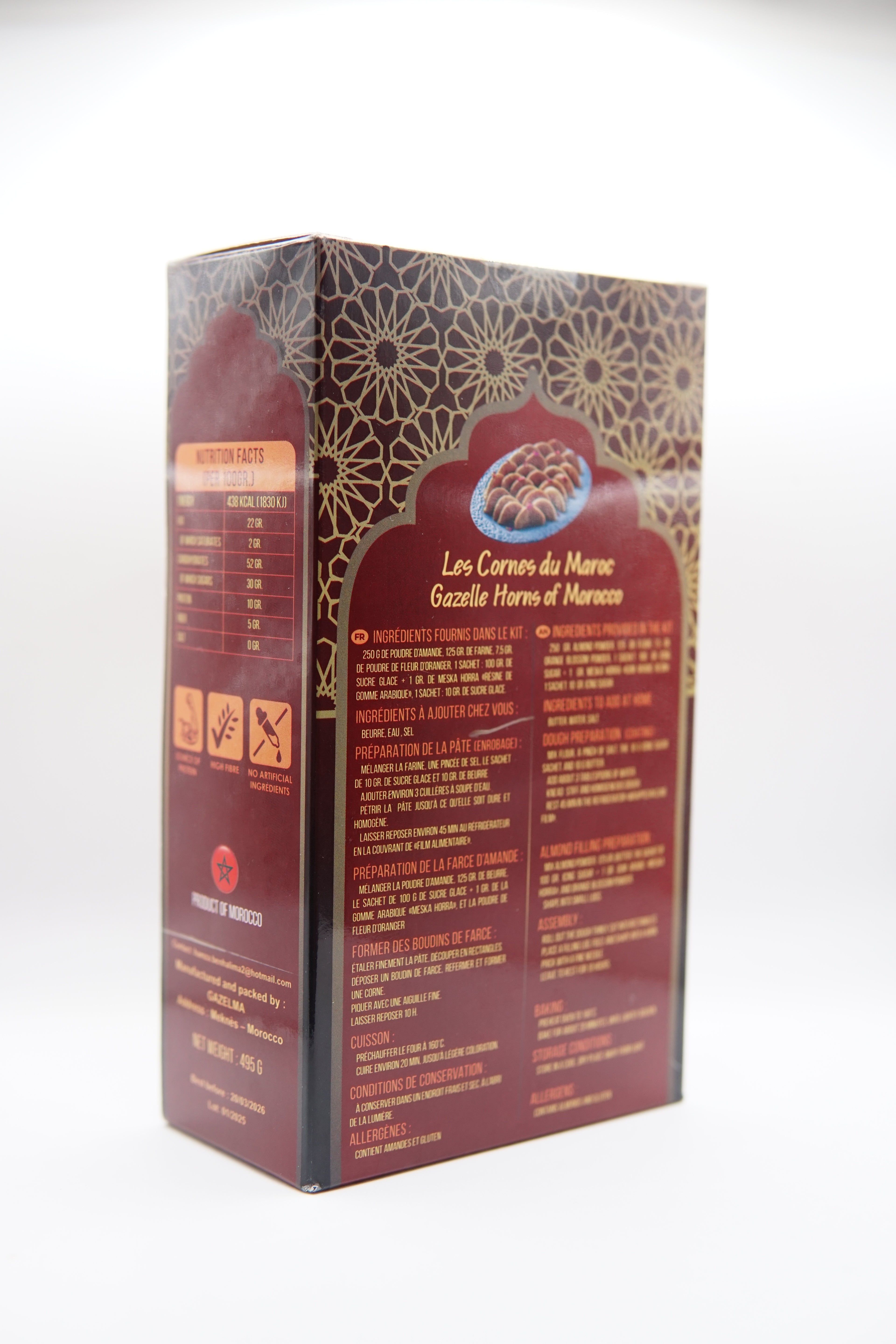 Kit de Pâtisserie Marocaine – Corne de Gazelle Gazelma by BHM